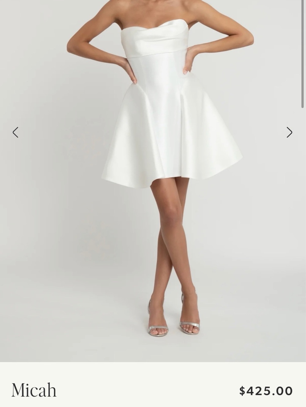 Jenny Yoo Micah bridal mini dress